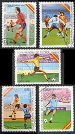 Cuba #2469 - 2473  1982 CTO "Copa mundial de futbol España 82"