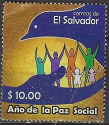 El Salvador #1664 2007 Scott $17.50 "Año de la paz social"