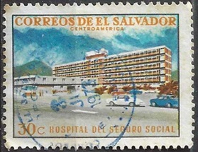 El Salvador #801 1969 "Hospital del Seguro Social"