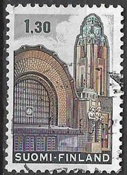 FINLANDIA #469 1971 "Estación central de trenes, Helsinki"