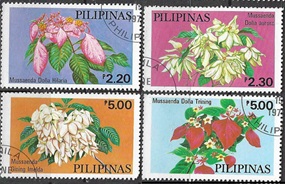 Filipinas #1413 - 1416  1979 Scott $4.40 "Mussaendas"