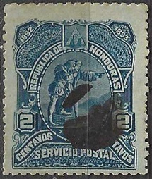 Honduras #65  1892 "400 años del descubrimiento de America"
