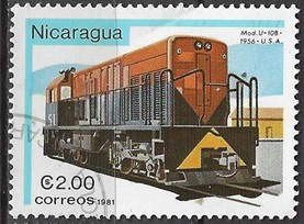 Nicaragua #1137  1981 "Locomotora mod. U-10B"