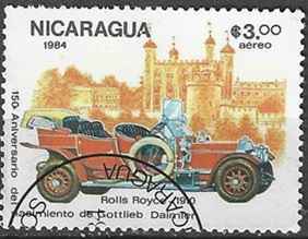Nicaragua #1363  1984  "Rolls Royce 1910"