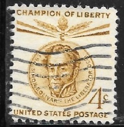 ESTADOS UNIDOS # 1110  1958  Usada "Campeón de la libertad - Simón Bolívar"