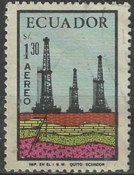 Ecuador #C511 1972 "Torres de perforación petroleras"