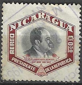 Nicaragua #C330 1953 "Anastasio Somoza"