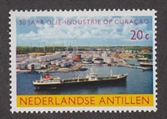 Antillas Neerlandesas #293 1965 "Refinería de la Shell en Curasao"