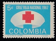 COLOMBIA #RA62 1967 Nueva NH "Cruz Roja"