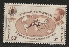 Etiopia #385 1962 "El mundo contra la malaria"