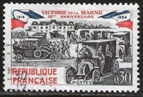 Francia #1108 1964 "59 Años de la batalla de Marne"