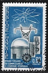 Francia #1135 1965 "20 Años de la comisión de energía atómica"