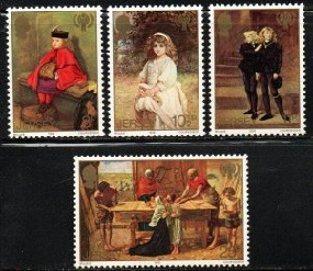 Jersey #213 - 216   1979  Serie completa Nueva NH "Obras de John Millais"