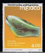 MEXICO #1250  1981  Nueva  NH "Pes, escultura en jadeita"