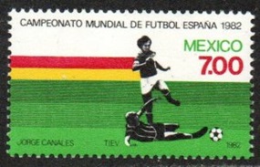 MEXICO #1280  1982    Nueva  NH "Copa mundial de futbol España 82"