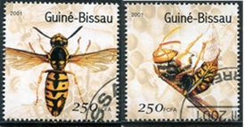 Guinea Bisáu Mi #GW 1510 y #GW1512  2001 "Abejas"