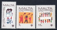 Malta #560 - 562 Serie completa Nueva NH "Año internacional del niño"