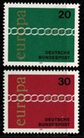 Alemania #1064 - 1065  1971  Serie completa Nuevas NH  "Europa"