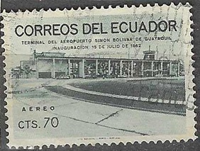 Ecuador #C417 1962 "Inauguración del aeropuerto de Guayaquil"