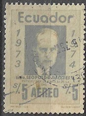 Ecuador #C540 1975 "Leopoldo Benites, presidente de la asamblea General de la O.N.U.".