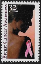 Estados Unidos #3081 1996 Nueva NH "Concientización sobre el cáncer de mama"