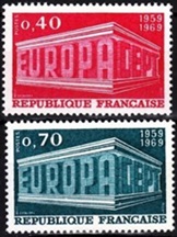 Francia #1245 - 1256 1950 Serie completa Nueva NH "Europa"