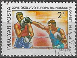 Hungria #2918 1985 "Campeonato Europeo de Boxeo"