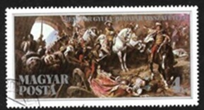 Hungria #2998 1986 "300 Años de la recaptura del Castillo Buda, por Gyula Benzcur"