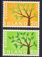 Islandia #348 - 349 1962  Serie completa "Europa"