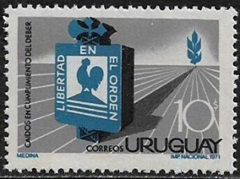 Uruguay #805  1971 Nueva NH  "Homenaje a los policías muertos en acto de servicio"