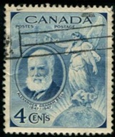 Canada #274 1947  "Alexander Graham y Ángel de la victoria"