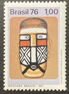 Brasil #1430 1976 Nueva NH "Máscara Bakairi"