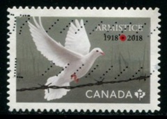Canada  #3131  2018 "Centenario del armisticio en la I Guerra Mundial - Paloma"