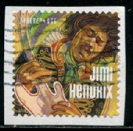 Estados Unidos #4880  2014 Autoadhesiva en papel "Jimi Hendrix"
