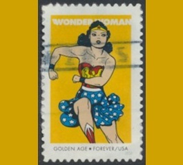 Estados Unidos #5152 2016 en Stampmount «Mujer Maravilla»