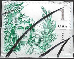 Estados Unidos #5295   2018 Autoadhesiva en papel "Estatua de la Libertad del Capitolio"