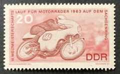 Alemania, Republica Democrática #658  1963  Nueva NH "III Campeonato Mundial de Motociclismo"