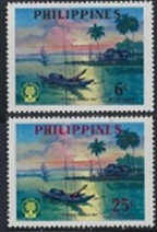 Filipinas #817  1960  Serie completa Nueva NH "Año internacional de los refugiados"