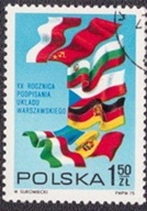 Polonia #2096 1975 CTO "20 Años del pacto de Varsovia"