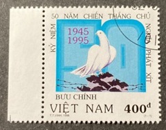Vietnam #2614  1995 "50 Años del fin de la segunda guerra mundial - Paloma"
