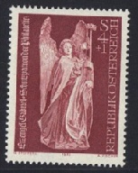 Austria #B329  1973 Nueva NH "Angel Gabriel, por Lorenz Luchsperger"