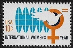 ESTADOS UNIDOS # 1571 1975 Nueva NH «Paloma – Año internacional de la mujer»