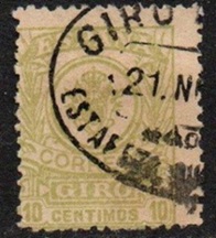 España 1902 Timbre 10 cent. #1447 en el Cat. de Francisco Carreras