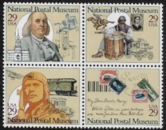Estados Unidos #2782a  1993 Serie completa en Cuadro Nueva NH "Museo Postal Nacional"