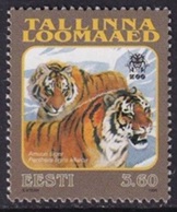 Estonia #350 1998 Nueva NH "Tigre en el Zoológico Tallinn"