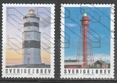 Suecia #2815 - 2816 2018 "Faros de Falsterbo y Pite-Ronneskar"
