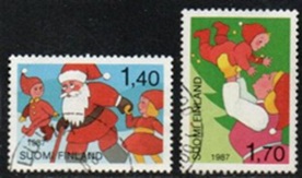 Finlandia #763 - 764 1987 serie completa "Navidad"