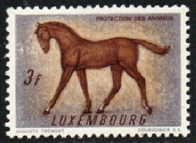 Luxemburgo #378  1961 Nueva NH "Protección a los animales"