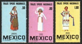 Mexico #1231  1981  Serie completa Nuevas NH "Trajes tradicionales"
