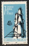 Mexico #977  1967 Nueva NH "VII Congreso Internacional del Petróleo"
